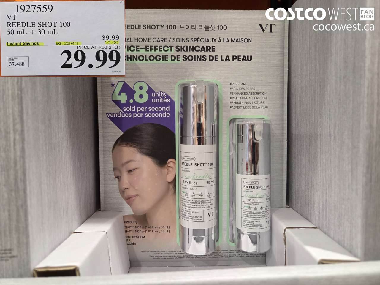1927539 VT REEDLE SHOT 100 50 ML + 30 ML ($10.00 INSTANT SAVINGS EXPIRES ON 2026-05-12) $29.99