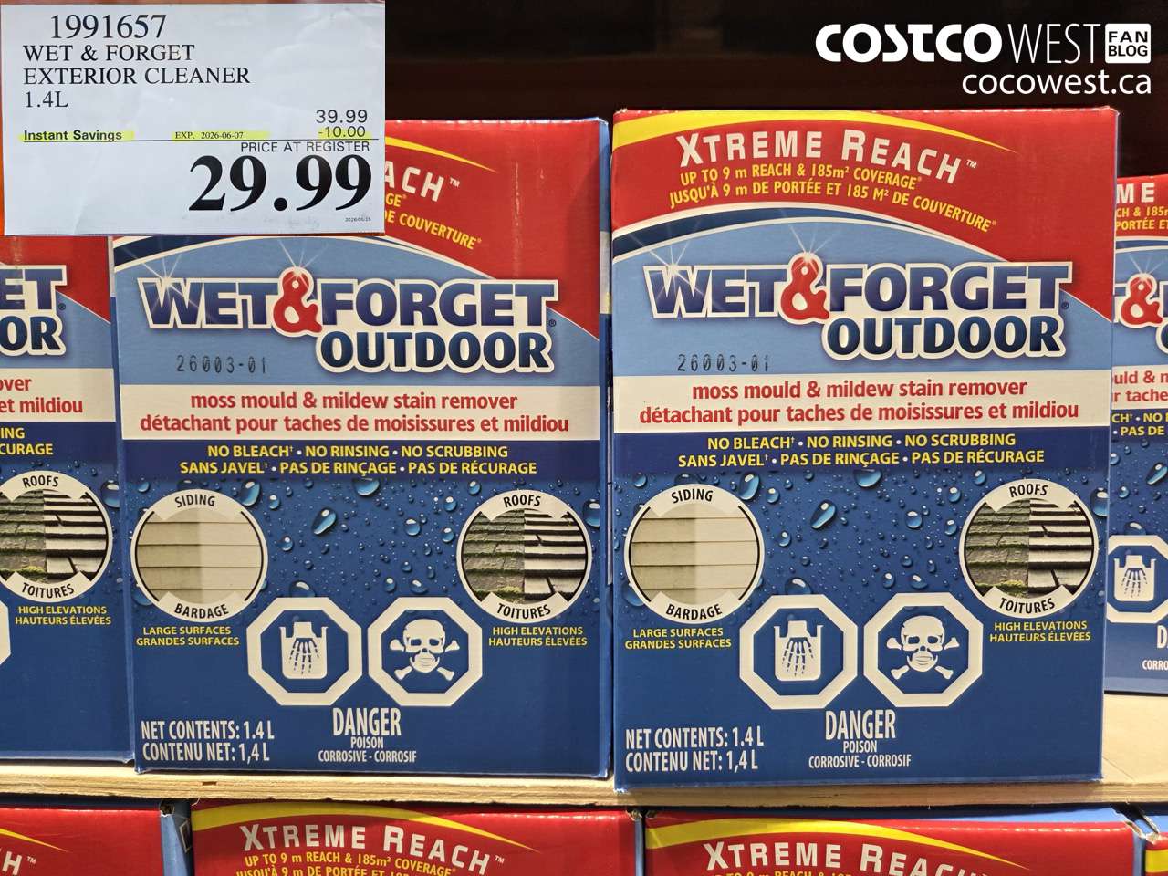 1991657 WET & FORGET EXTERIOR CLEANER 1.4L ($10.00 INSTANT SAVINGS EXPIRES ON 2026-06-07) $29.99