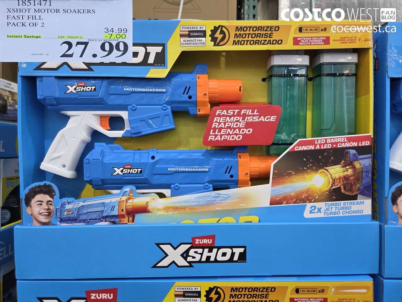 1851471 XSHOT MOTOR SOAKERS FAST FILL PACK OF 2 ($7.00 INSTANT SAVINGS EXPIRES ON 2026-05-31) $27.99