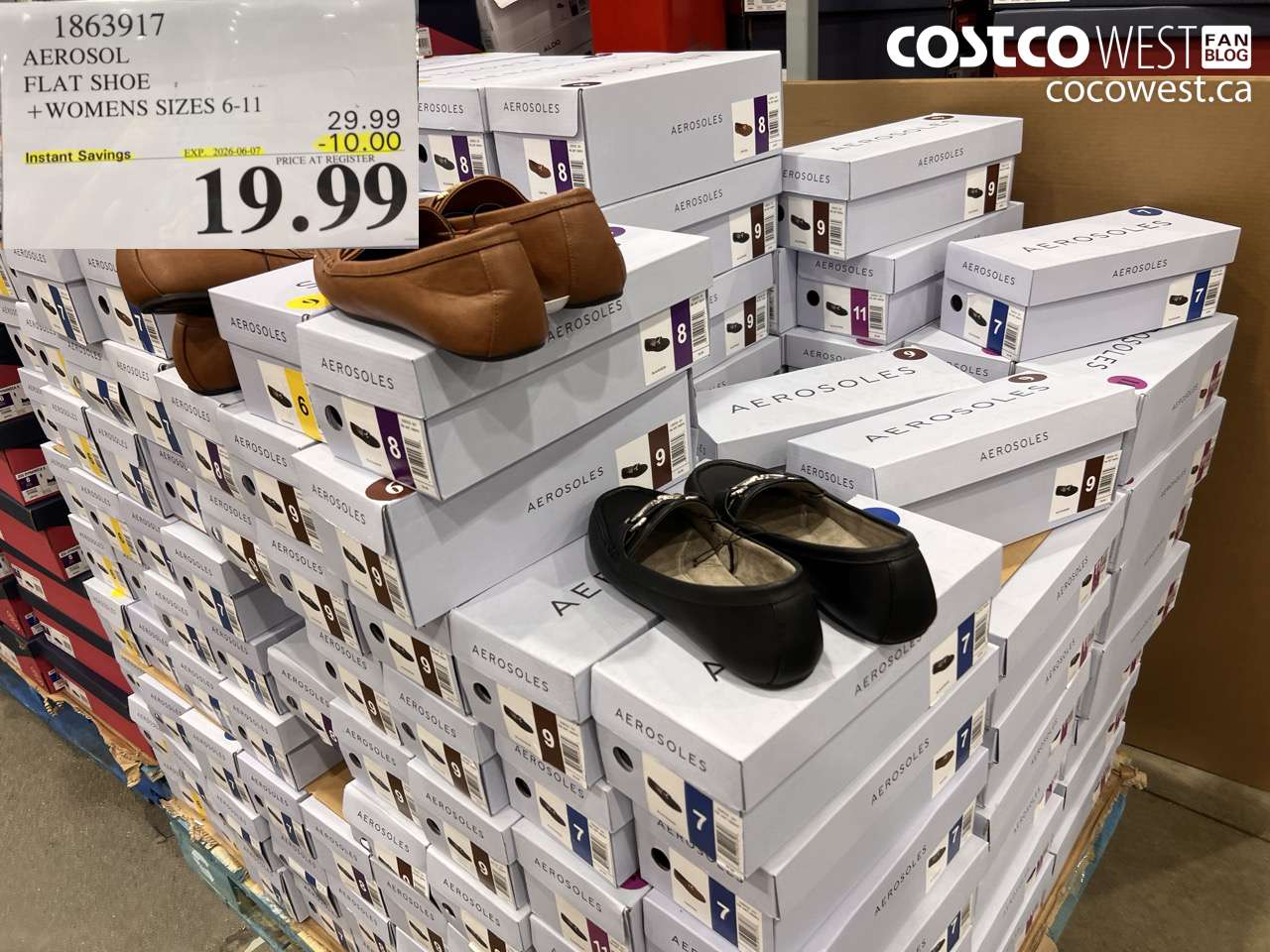 1863917 AEROSOL FLAT SHOE WOMENS SIZES 6-11 ($10.00 INSTANT SAVINGS EXPIRES ON 2026-06-07) $19.99