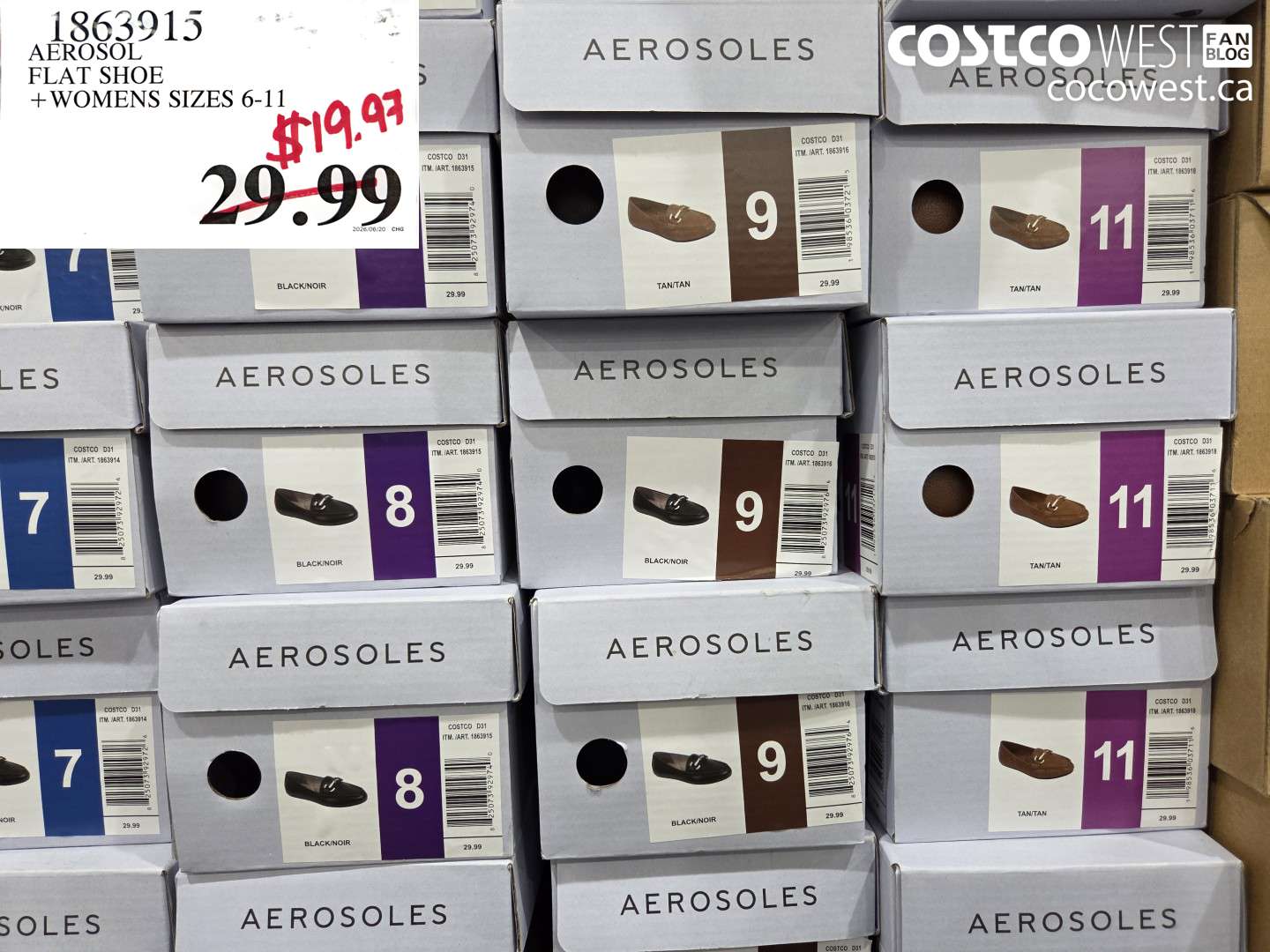 1863915 AEROSOL FLAT SHOE + WOMENS SIZES 6-11 $19.97