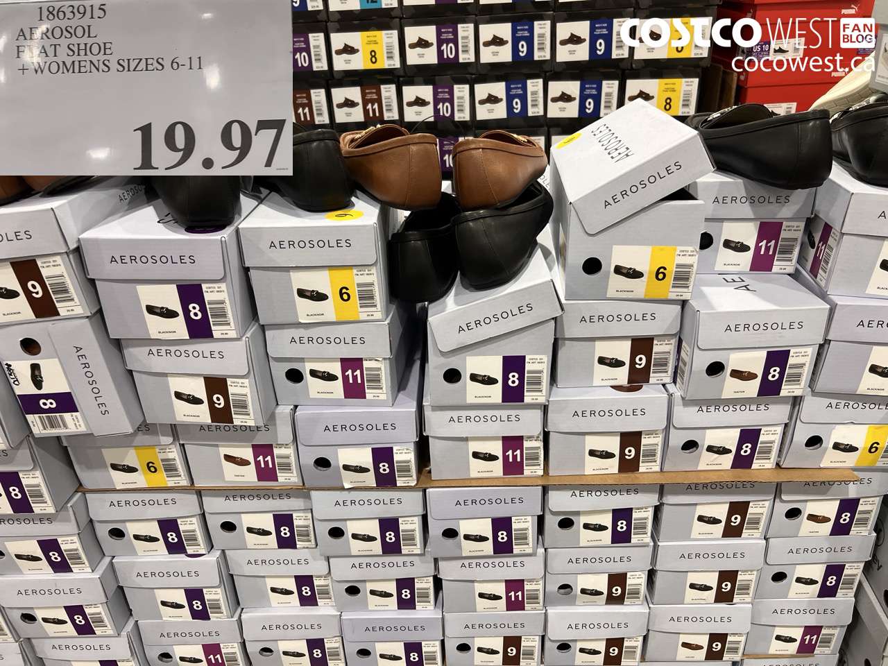 1863915 AEROSOL FLAT SHOE + WOMENS SIZES 6-11 $19.97