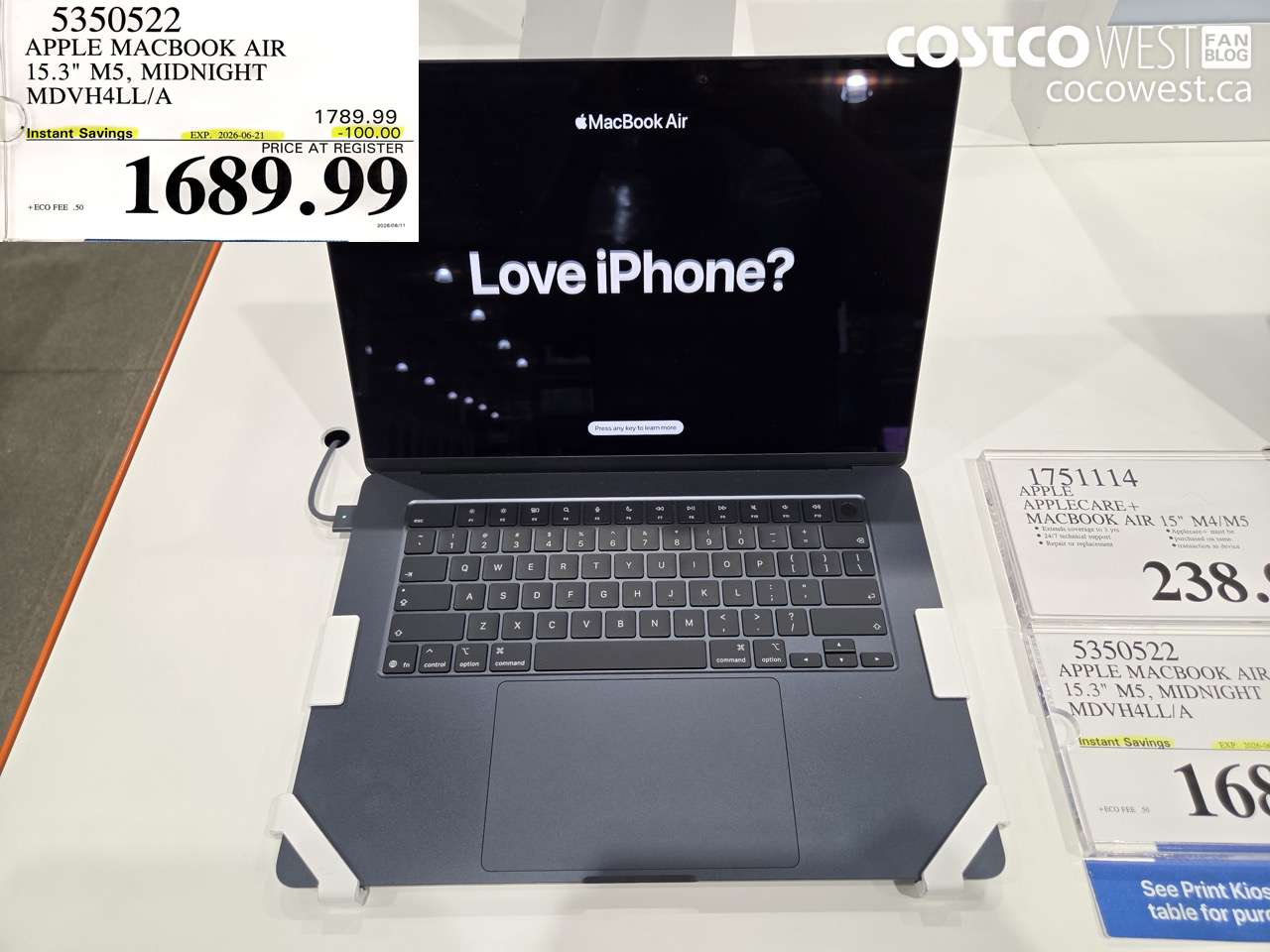 5350522 APPLE MACBOOK AIR 15.3
