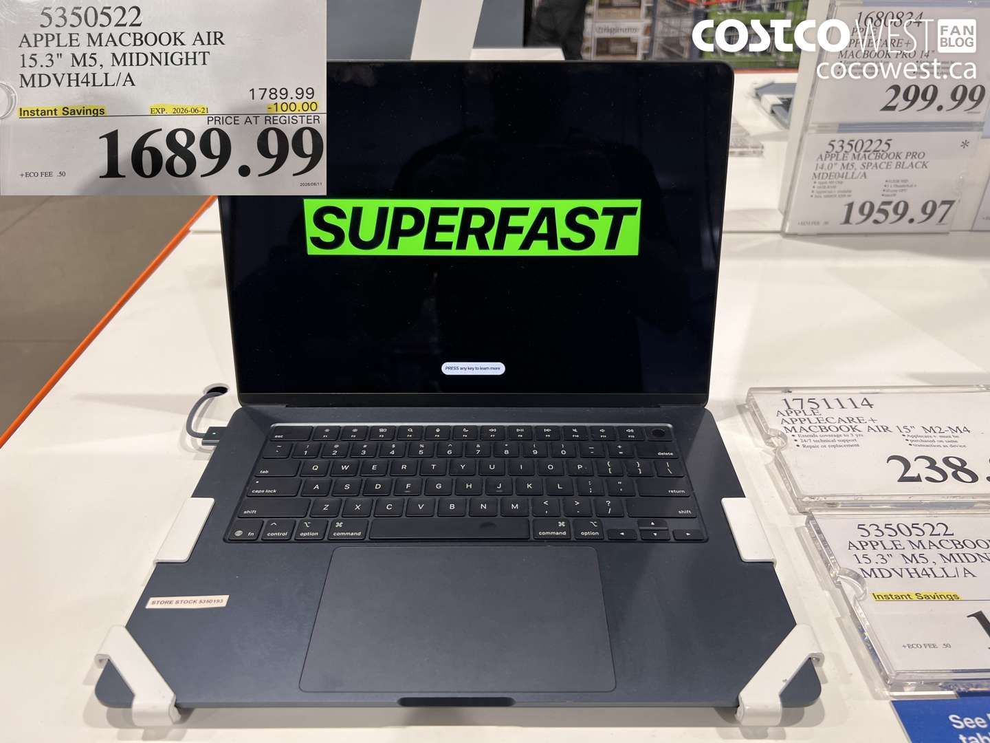 5350522 APPLE MACBOOK AIR 15.3