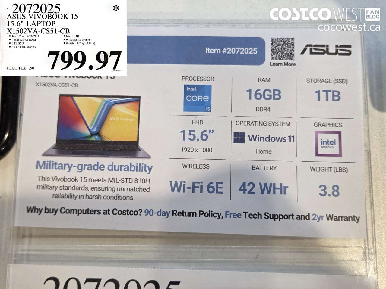 2072025 ASUS VIVOBOOK 15 15.6
