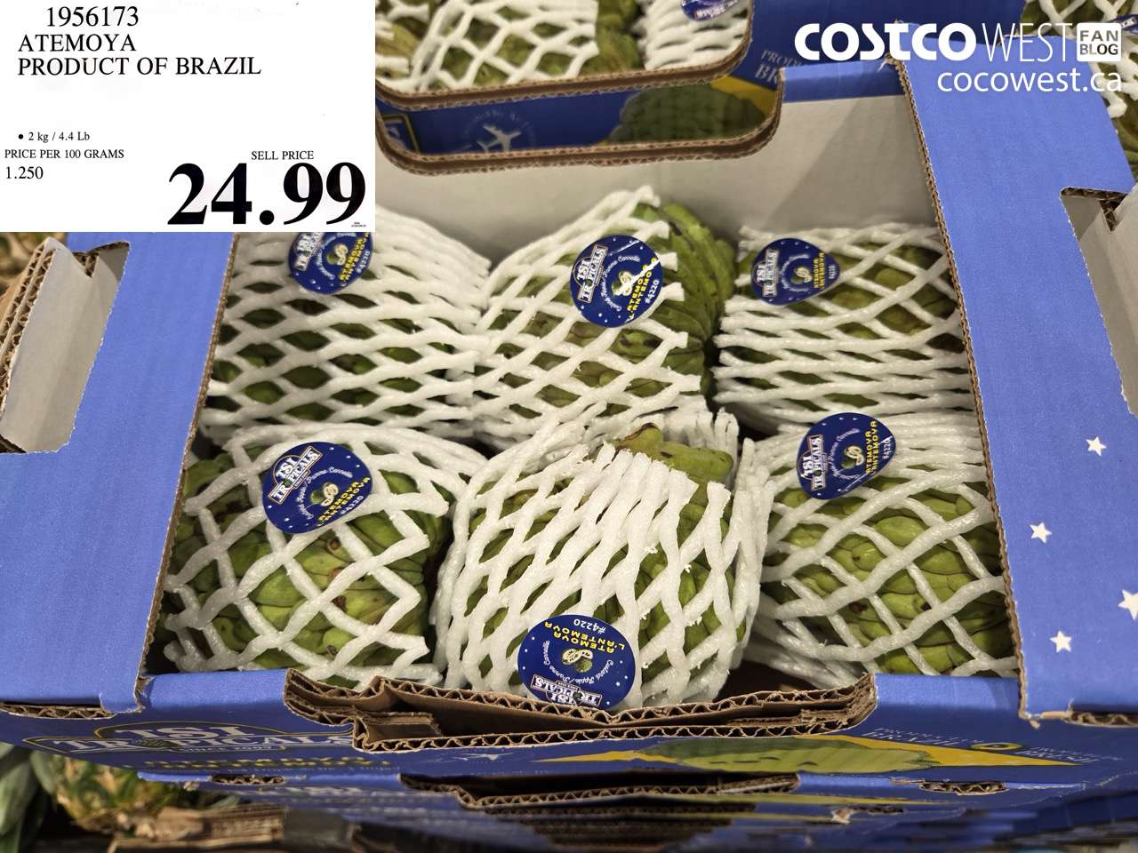 1956173 ATEMOYA PRODUCT OF BRAZIL $24.99