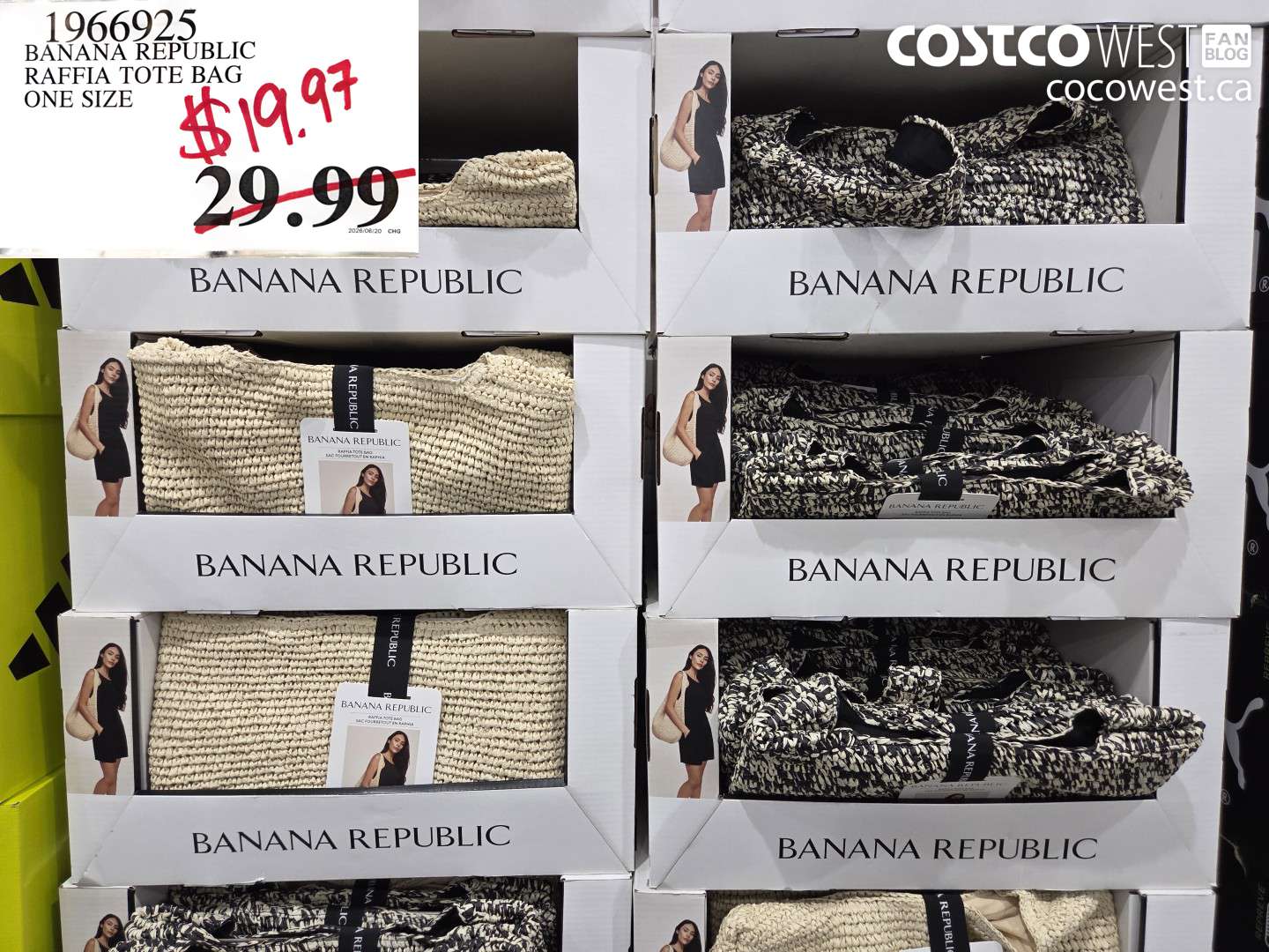 1966925 BANANA REPUBLIC RAFFIA TOTE BAG ONE SIZE $19.97