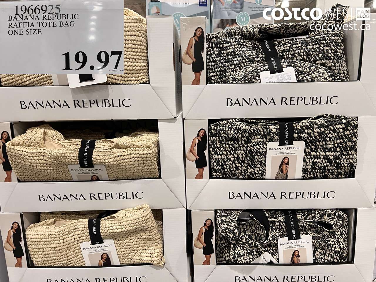 1966925 BANANA REPUBLIC RAFFIA TOTE BAG ONE SIZE $19.97