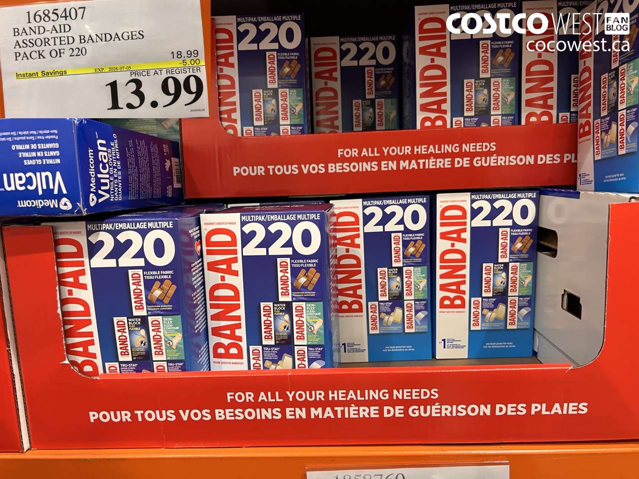 1685407 BAND-AID ASSORTED BANDAGES PACK OF 220 ($5.00 INSTANT SAVINGS EXPIRES ON 2026-07-05) $13.99