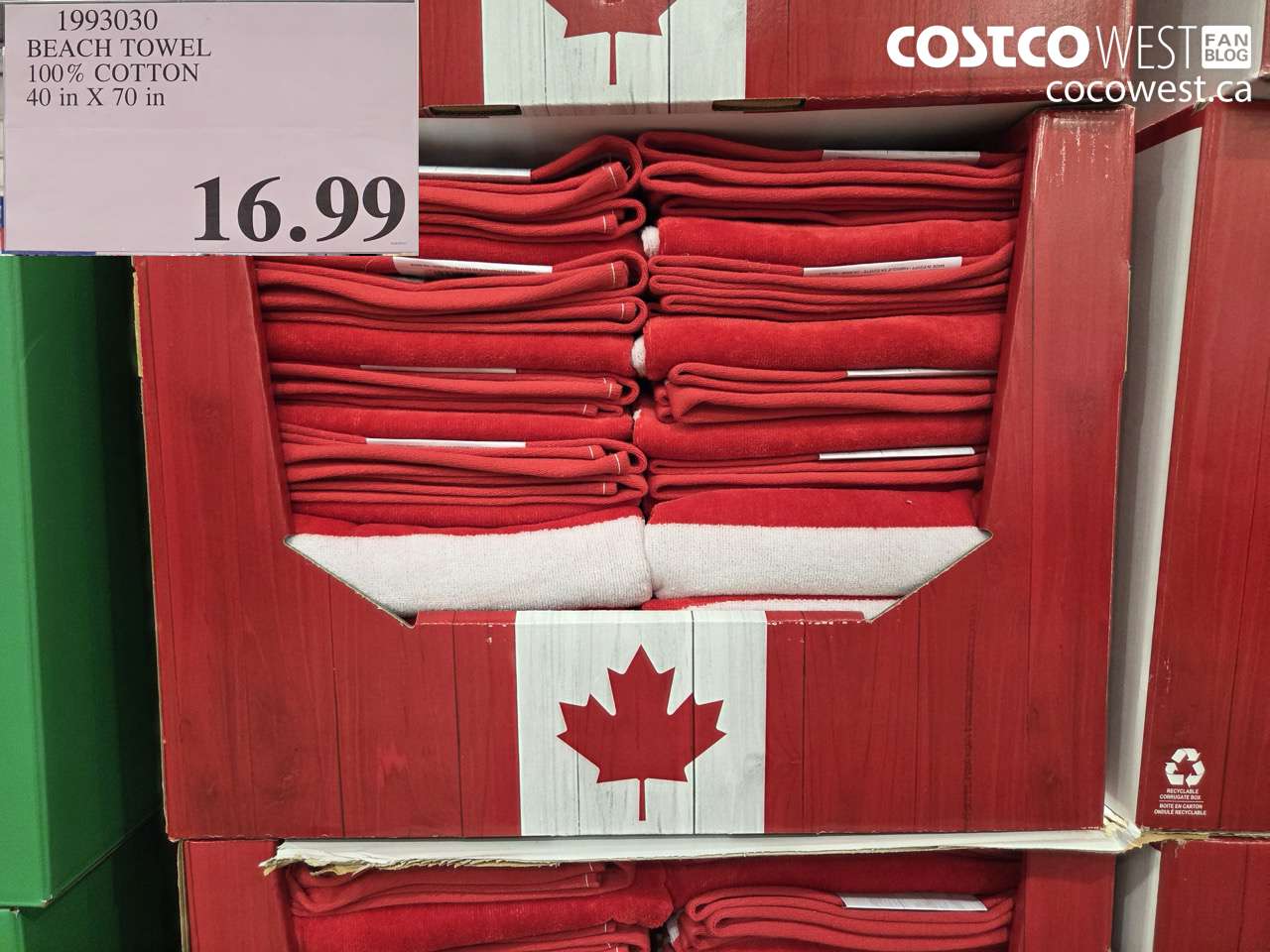 1993030 BEACH TOWEL 100% COTTON 40 IN X 70 IN $16.99