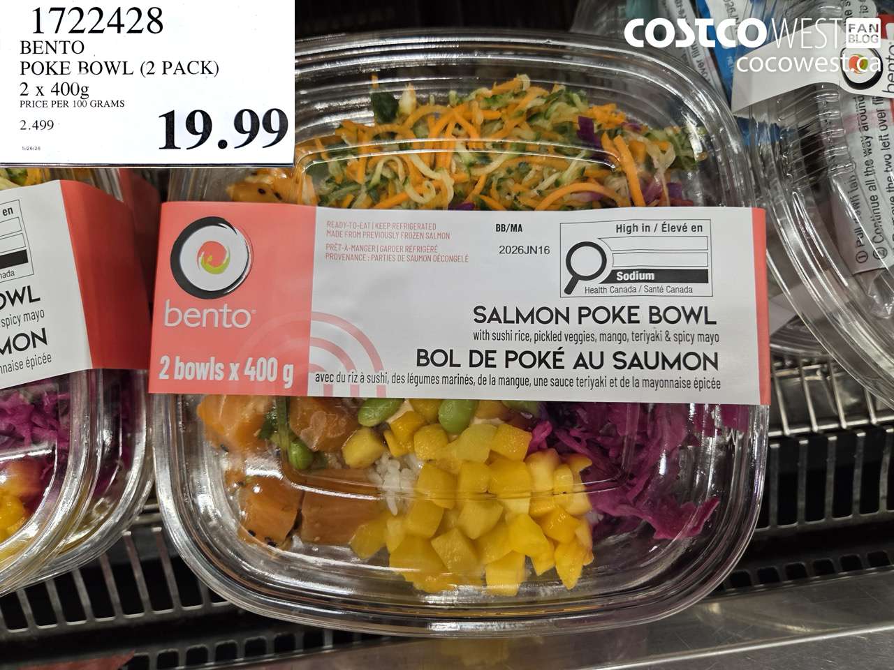 1722428 BENTO POKE BOWL (2 PACK) 2 X 400G $19.99