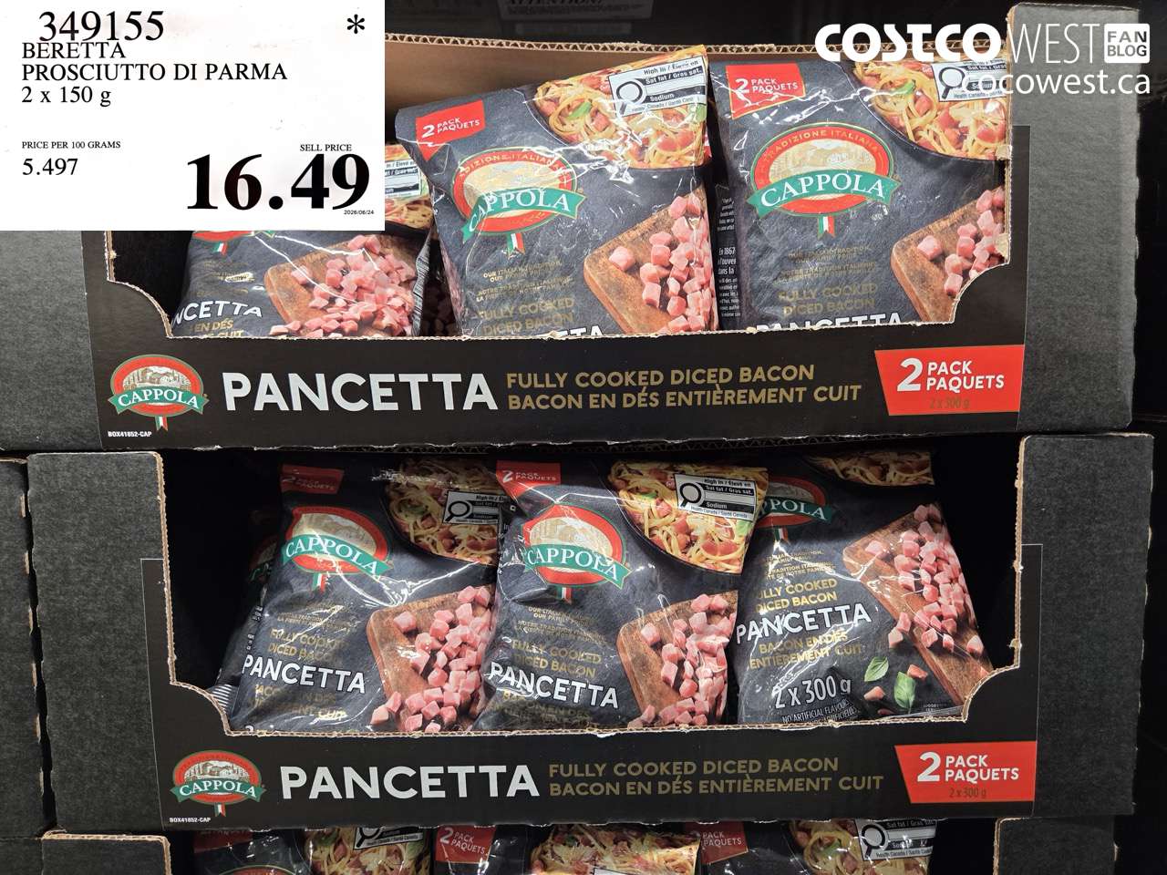 349155 BERETTA PROSCIUTTO DI PARMA 2 X 150 G $16.49
