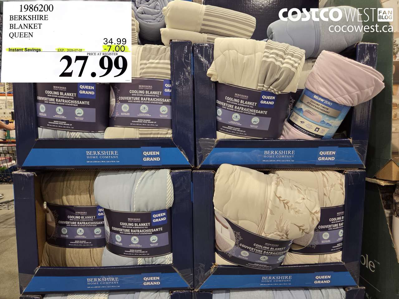 1986200 BERKSHIRE BLANKET QUEEN ($7.00 INSTANT SAVINGS EXPIRES ON 2026-07-05) $27.99