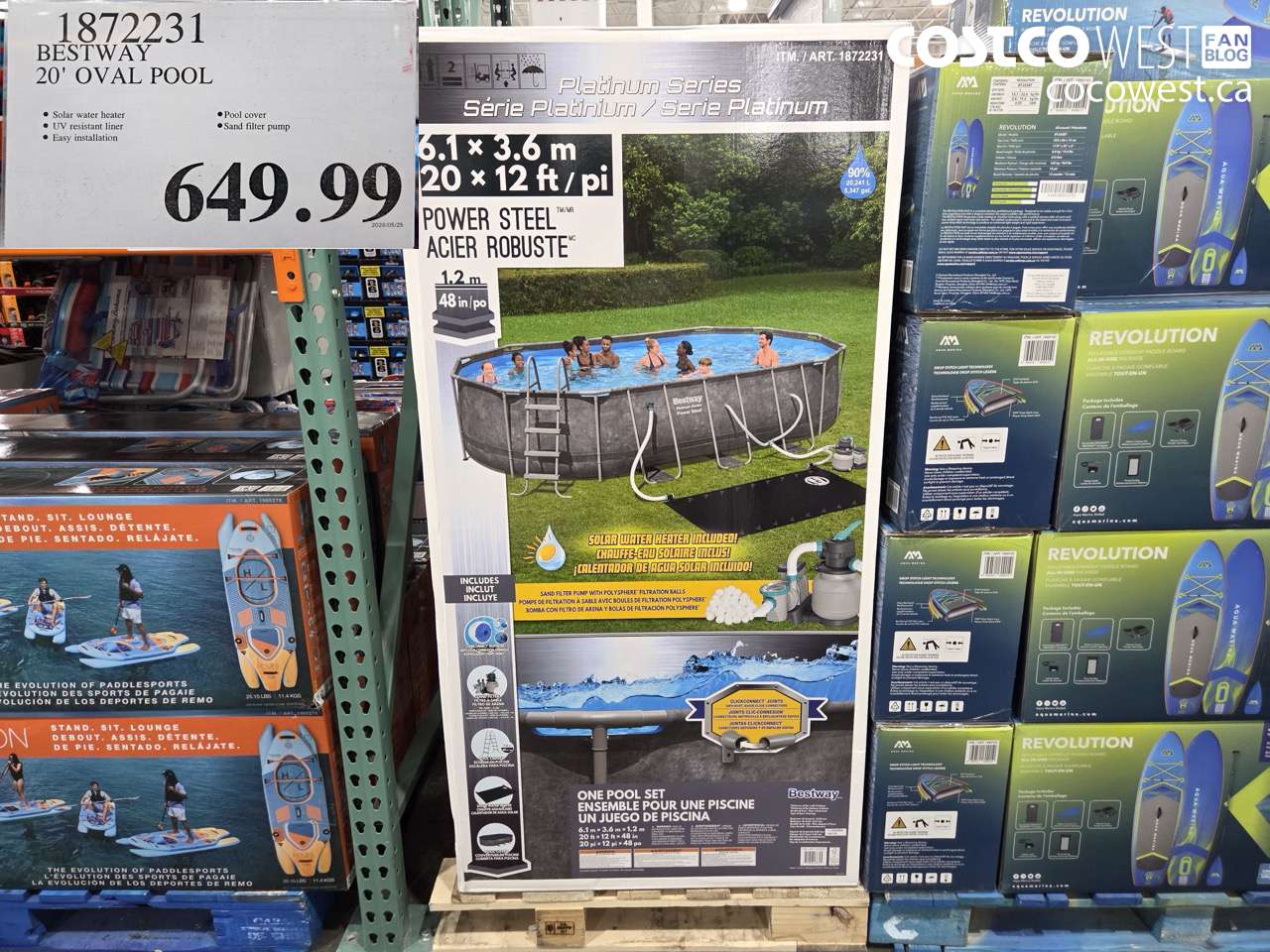 1872231 BESTWAY 20' OVAL POOL $649.99