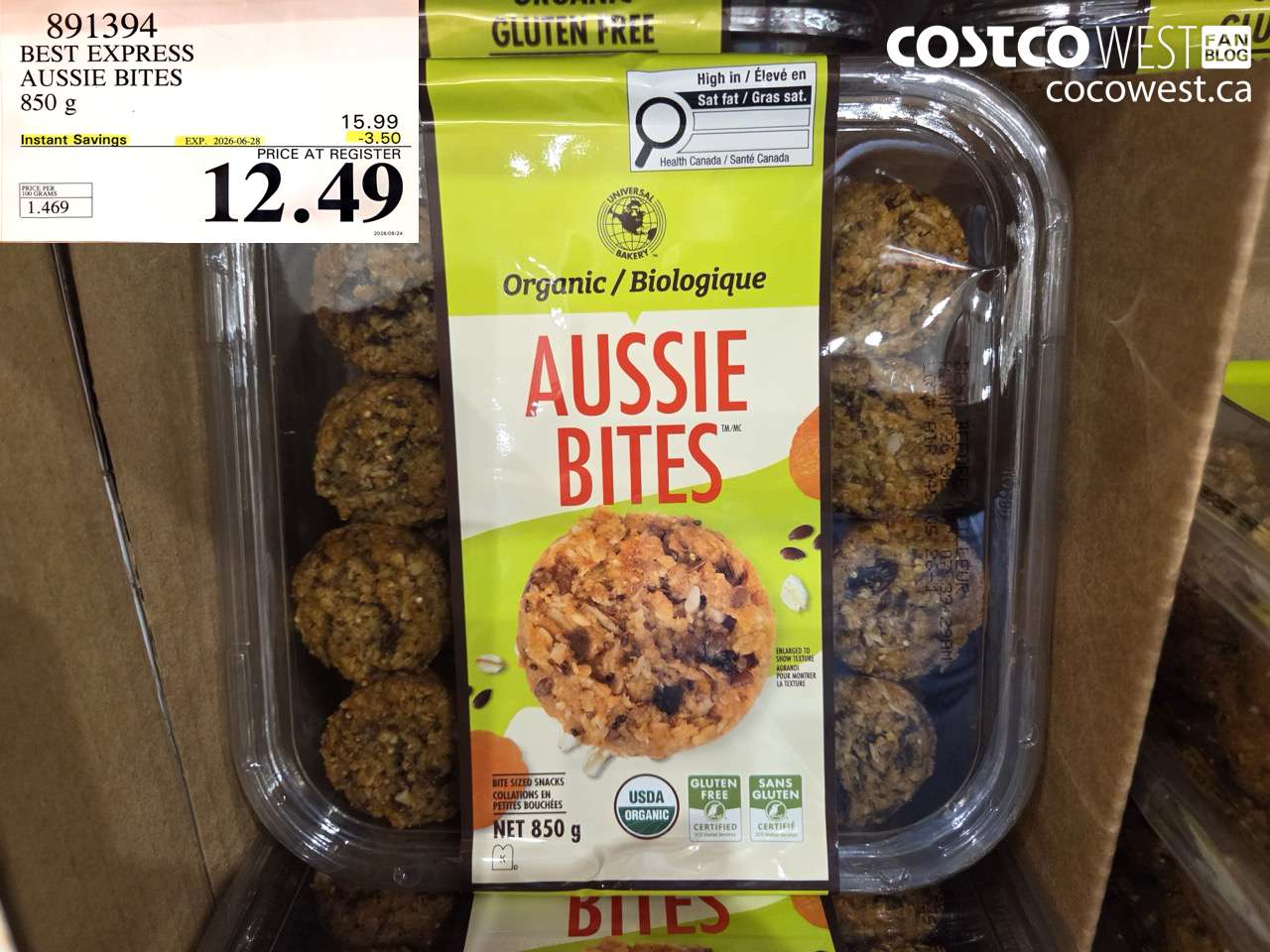 891394 BEST EXPRESS AUSSIE BITES 850 G ($3.50 INSTANT SAVINGS EXPIRES ON 2026-06-28) $12.49
