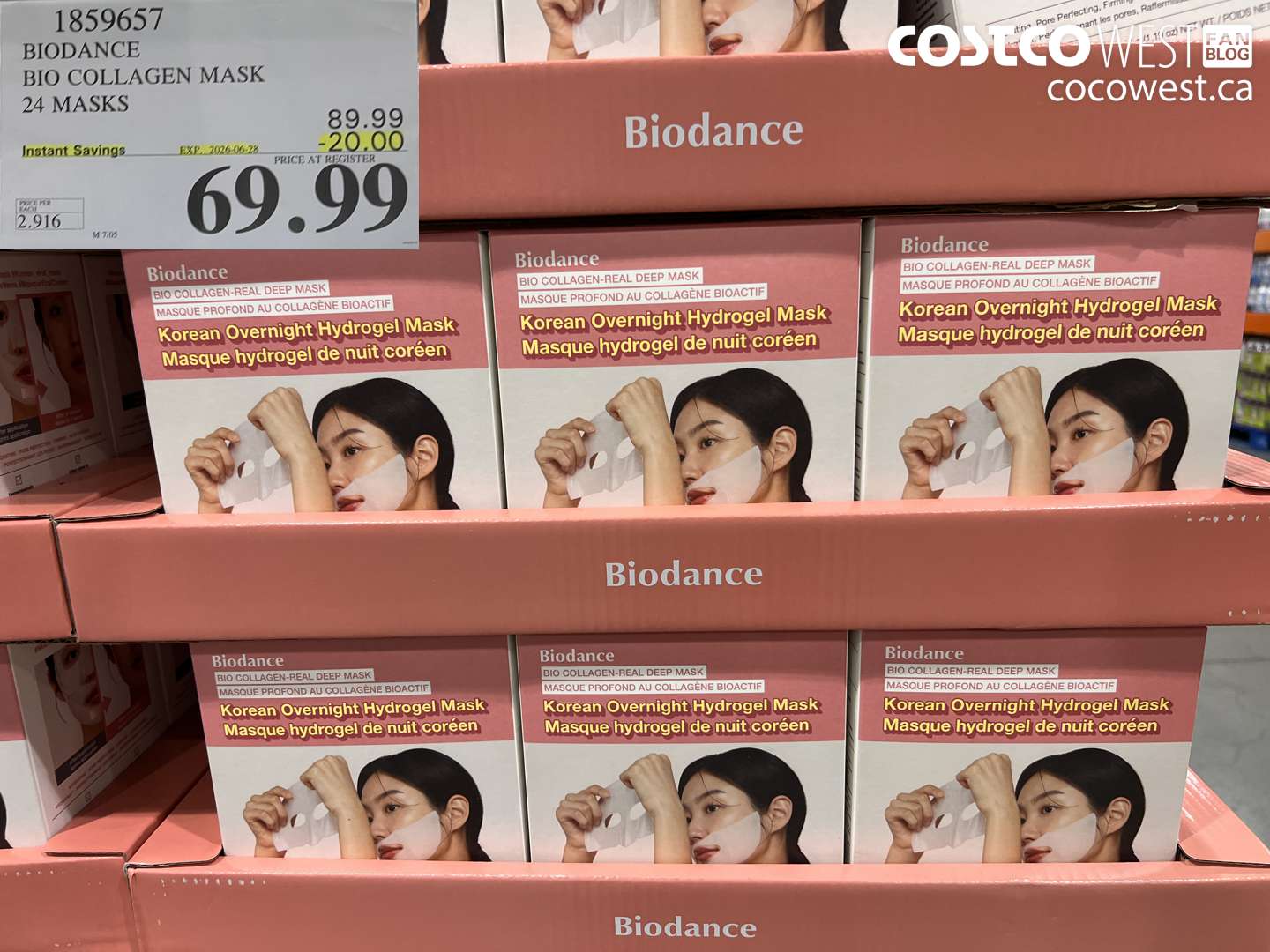 1859657 BIODANCE BIO COLLAGEN MASK 24 MASKS ($20.00 INSTANT SAVINGS EXPIRES ON 2025-06-28) $69.99