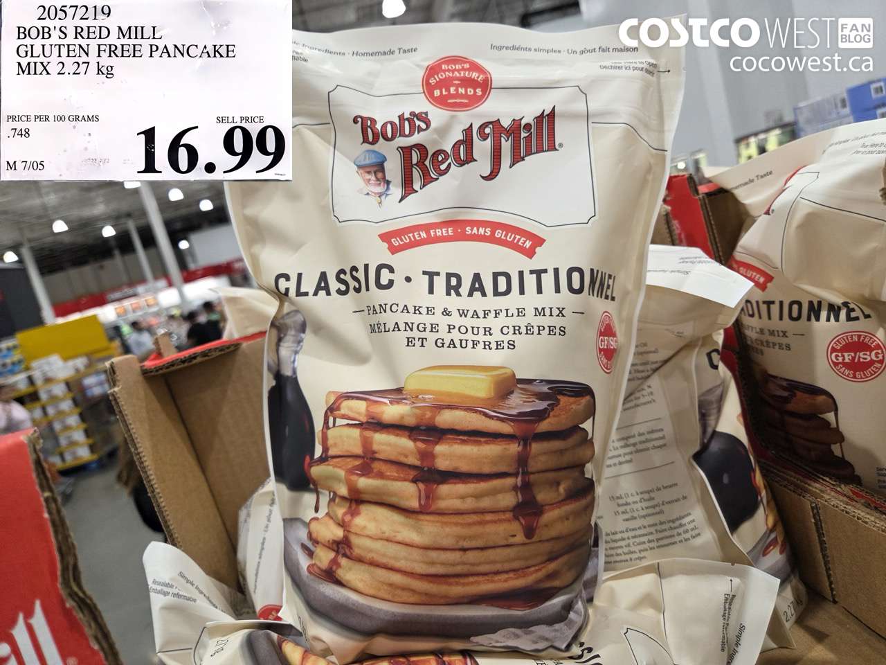 2057219 BOB'S RED MILL GLUTEN FREE PANCAKE MIX 2.27 KG $16.99