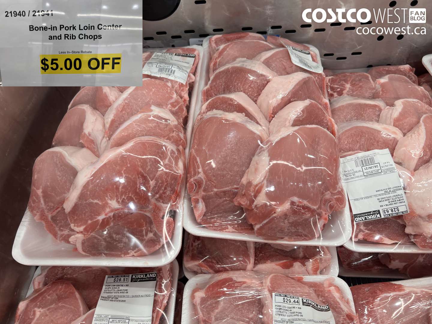 21940 BONE-IN PORK LOIN CENTER AND RIB CHOPS ($5.00 INSTANT SAVINGS)