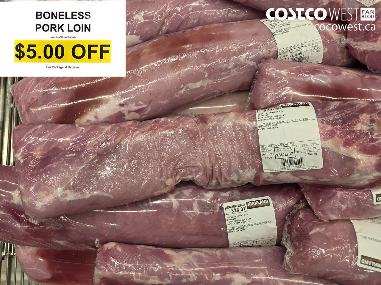 31098 BONELESS PORK LOIN ($5.00 INSTANT SAVINGS)