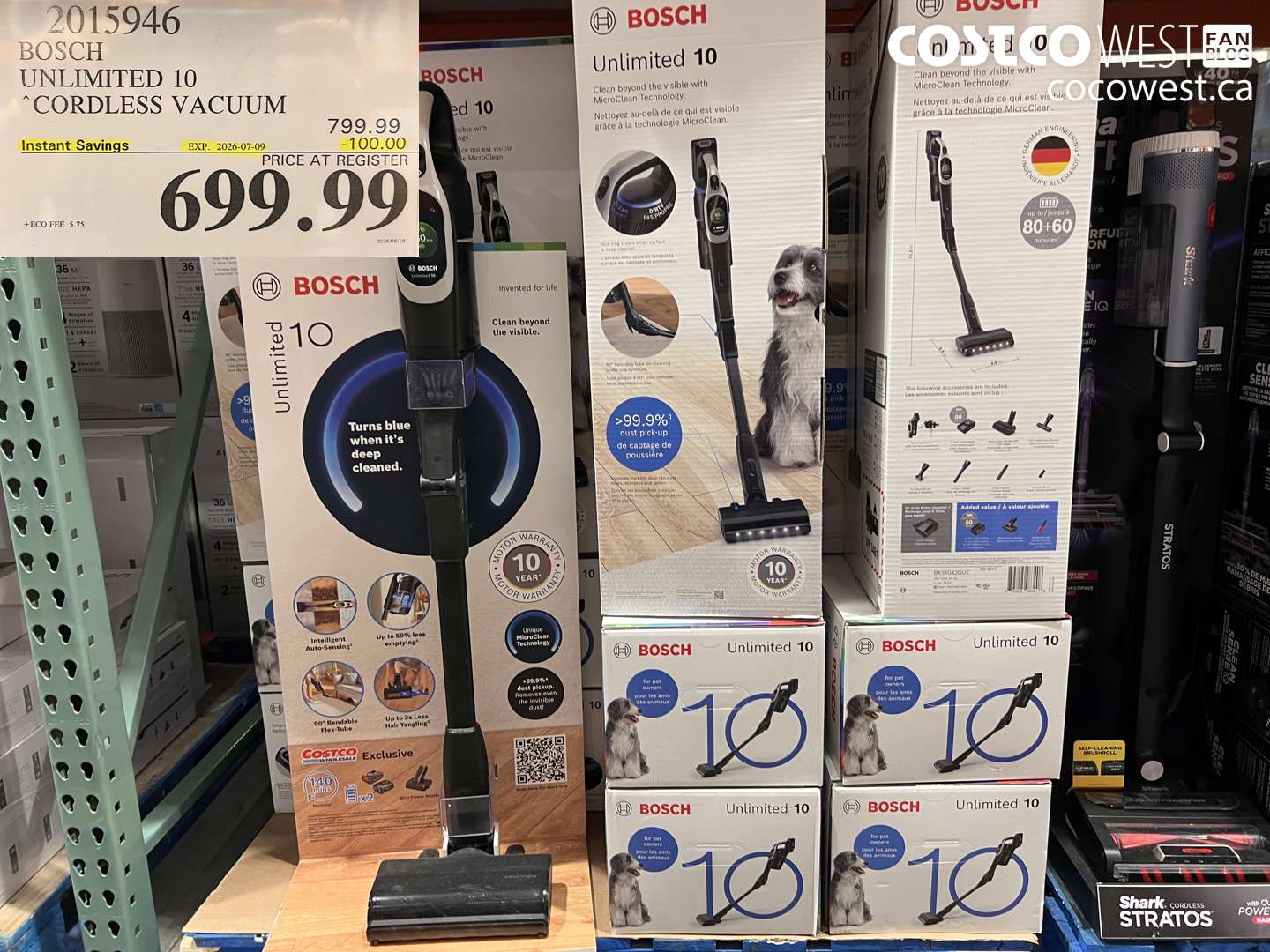 2015946 BOSCH UNLIMITED 10 CORDLESS VACUUM ($100.00 INSTANT SAVINGS EXPIRES ON 2026-07-09) $699.99