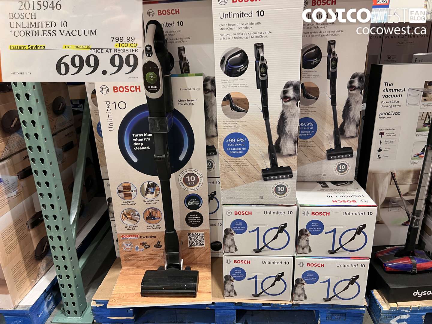 2015946 BOSCH UNLIMITED 10 CORDLESS VACUUM ($100.00 INSTANT SAVINGS EXPIRES ON 2026-07-09) $699.99