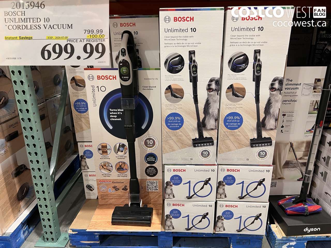 2015946 BOSCH UNLIMITED 10 CORDLESS VACUUM ($100.00 INSTANT SAVINGS EXPIRES ON 2026-07-09) $699.99