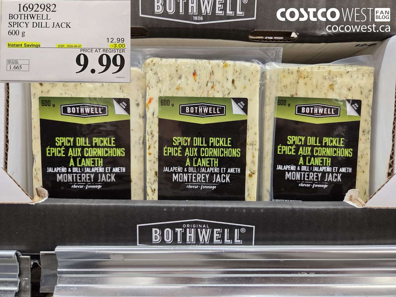 1692982 BOTHWELL SPICY DILL JACK 600 G ($3.00 INSTANT SAVINGS EXPIRES ON 2026-06-07) $9.99