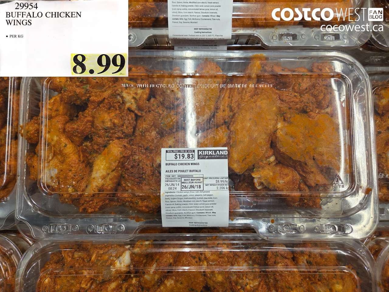 29954 BUFFALO CHICKEN WINGS $8.99