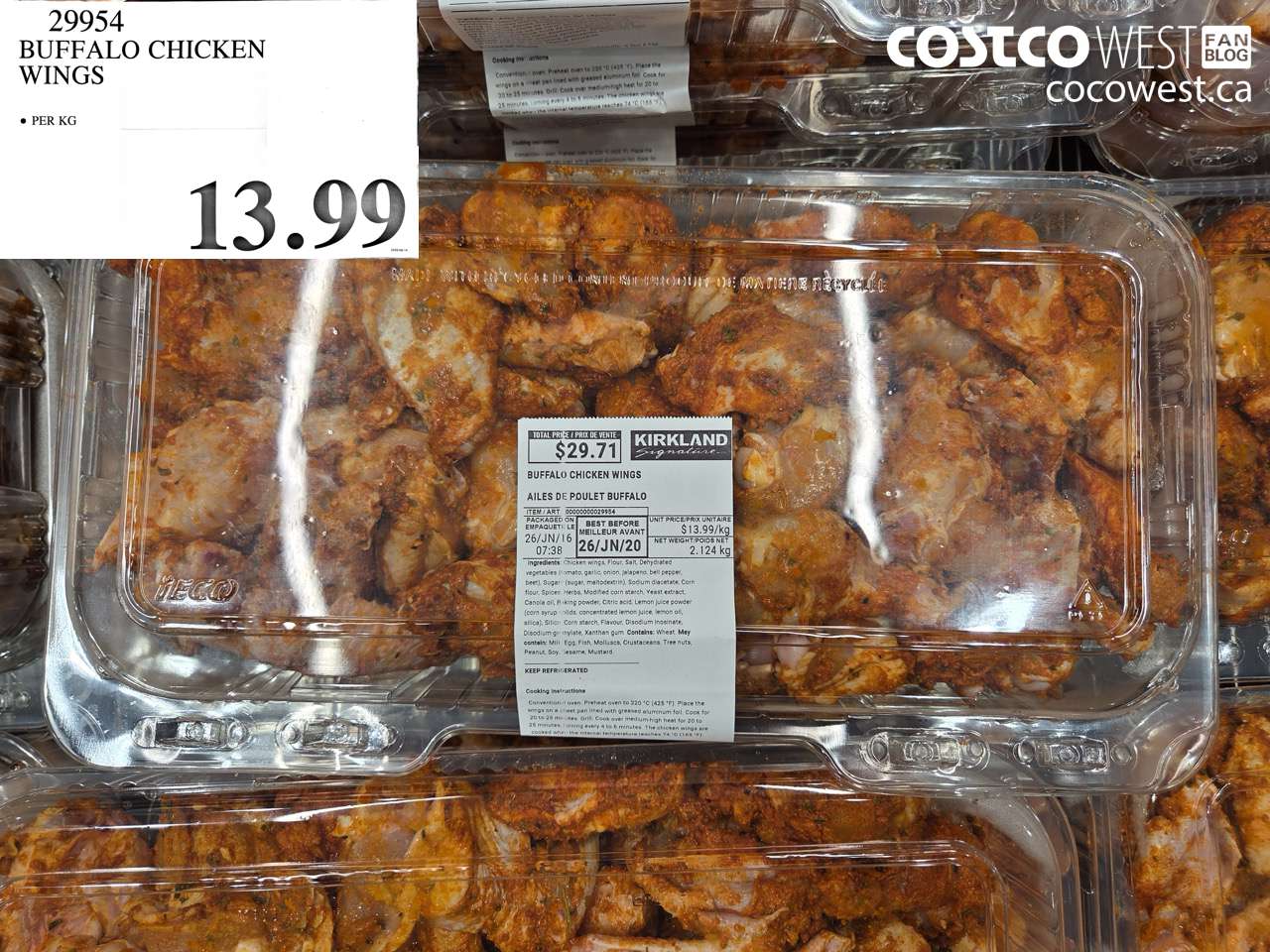 29954 BUFFALO CHICKEN WINGS $13.99