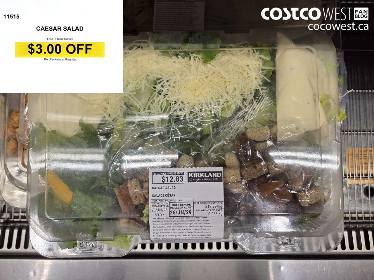 11515 CAESAR SALAD ($3.00 INSTANT SAVINGS)