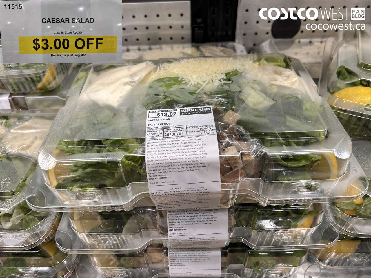 11515 CAESAR SALAD ($3.00 INSTANT SAVINGS)
