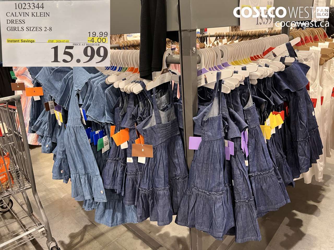 1023344 CALVIN KLEIN DRESS GIRLS SIZES 2-8 ($4.00 INSTANT SAVINGS EXPIRES ON 2026-07-05) $15.99