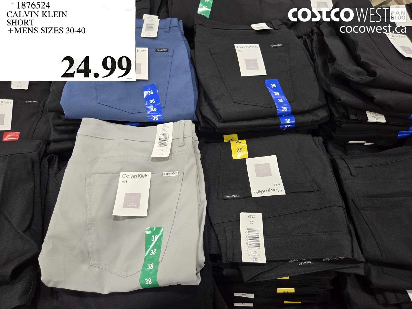 1876524 CALVIN KLEIN SHORT MENS SIZES 30-40 $24.99