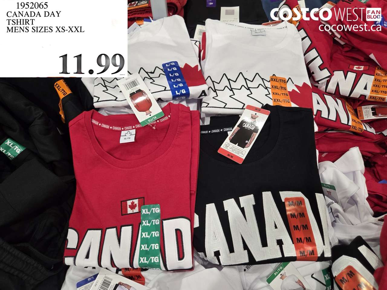 1952065 CANADA DAY TSHIRT MENS SIZES XS-XXL $11.99