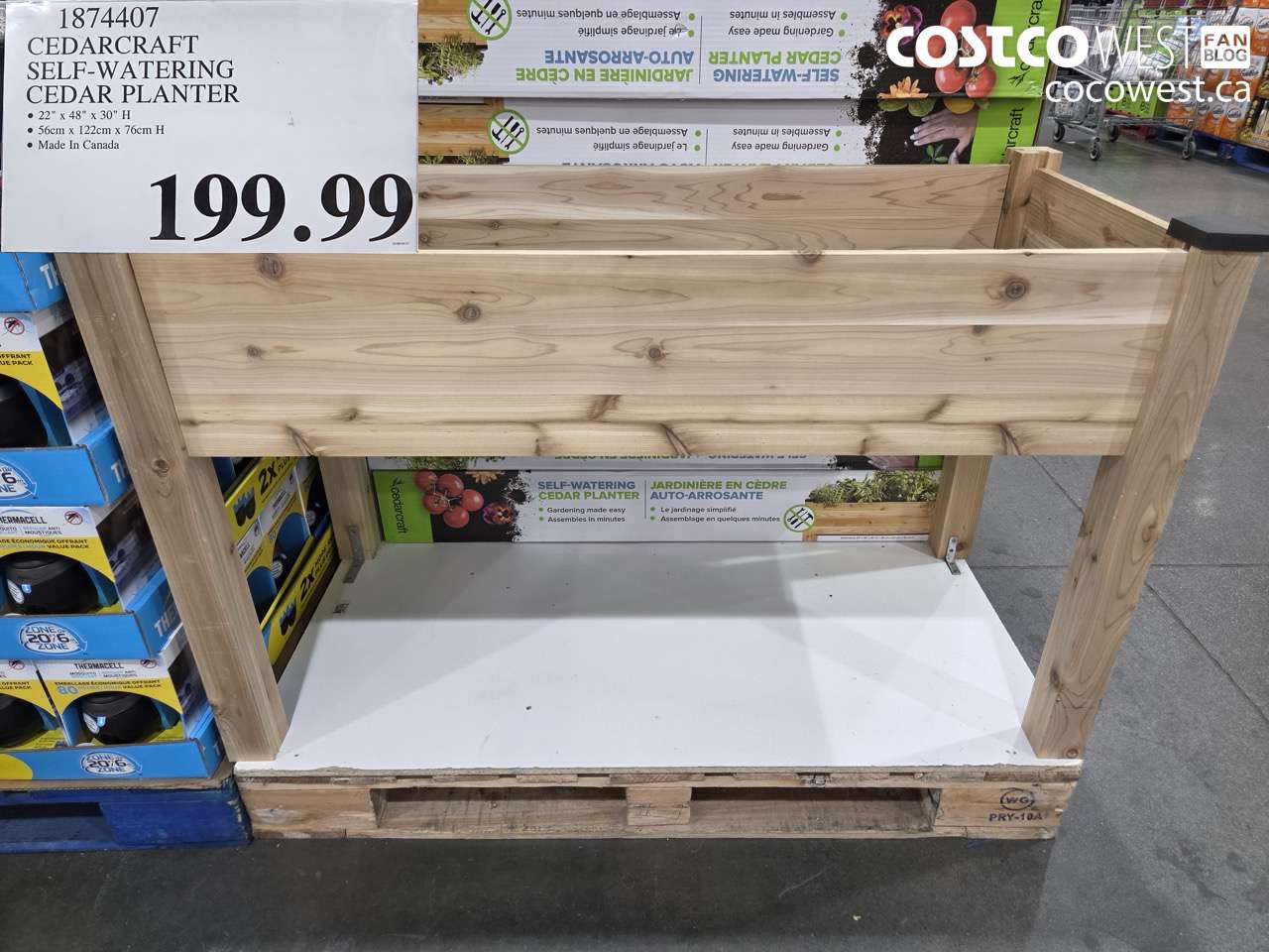 1874407 CEDARCRAFT SELF-WATERING CEDAR PLANTER $199.99