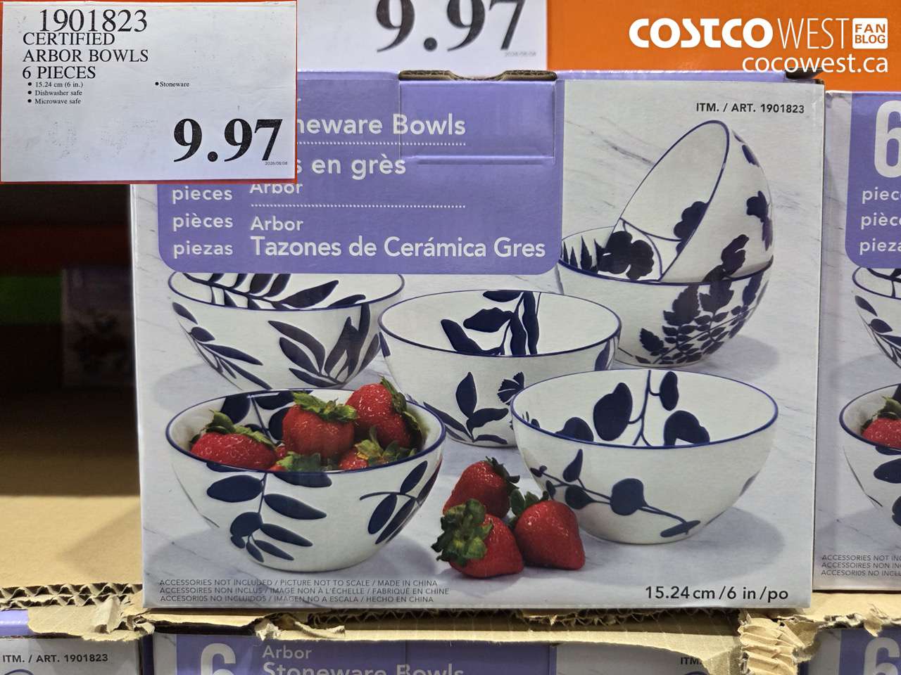 1901823 CERTIFIED ARBOR BOWLS 6 PIECES $9.97