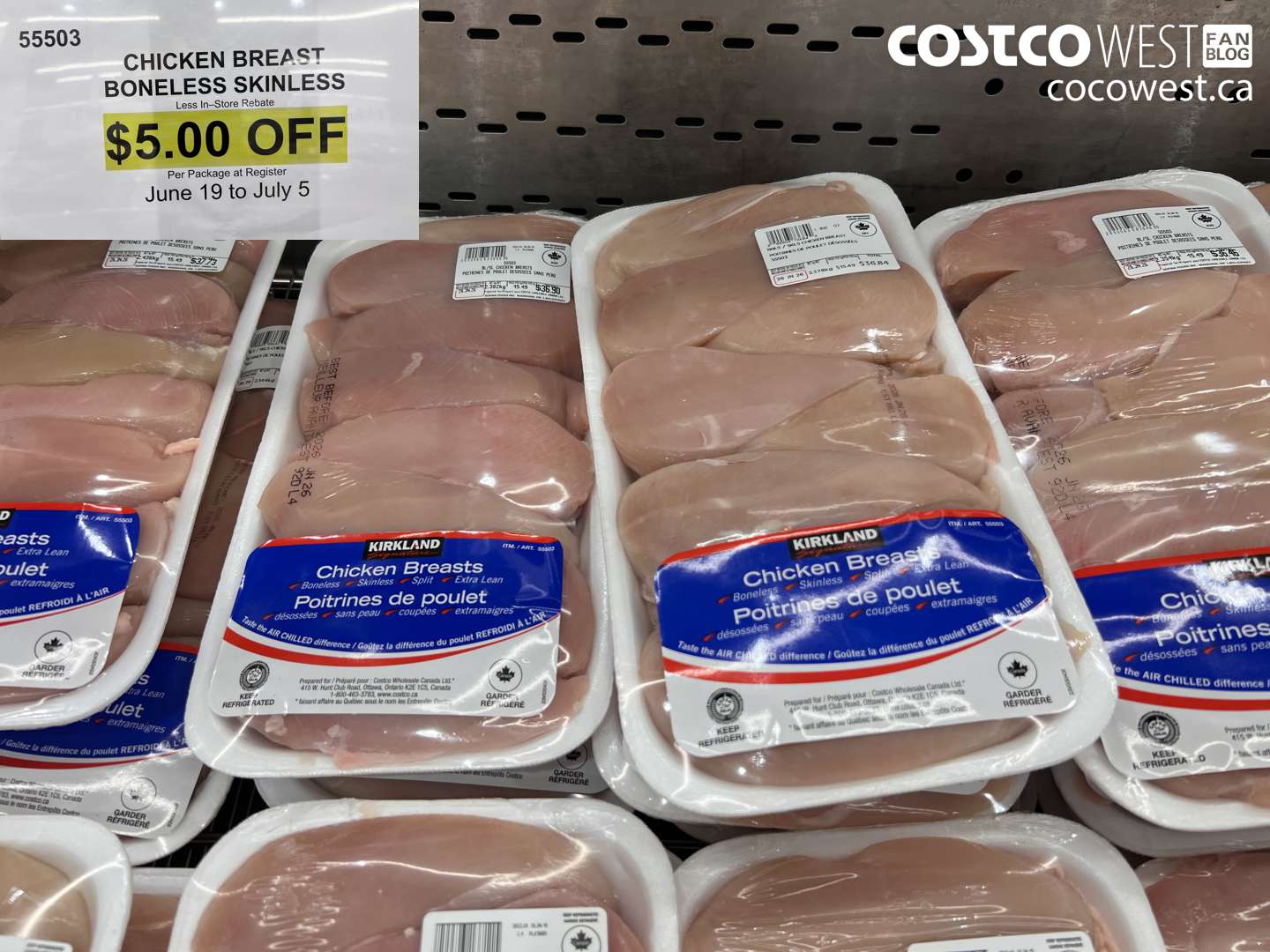 55503 CHICKEN BREAST BONELESS SKINLESS ($5.00 INSTANT SAVINGS EXPIRES ON 2026-07-05)