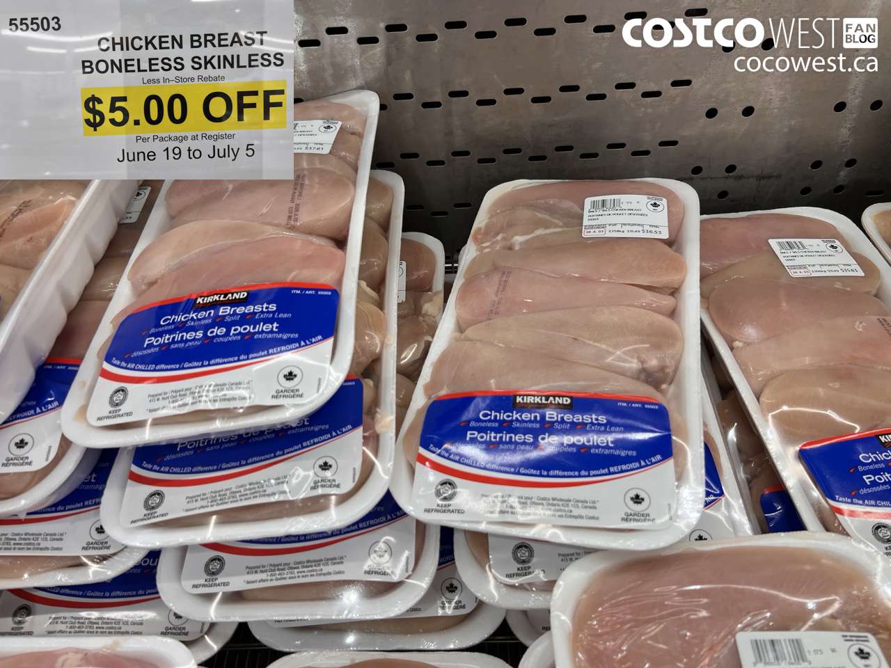 55503 CHICKEN BREAST BONELESS SKINLESS ($5.00 INSTANT SAVINGS EXPIRES ON 2026-07-05)