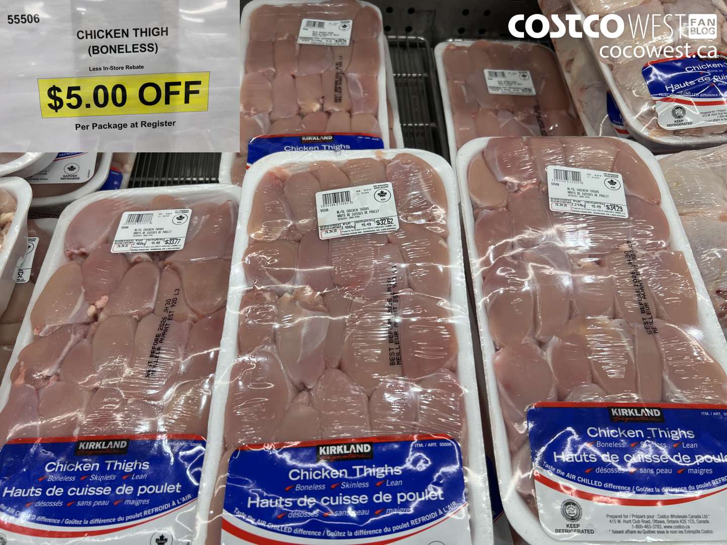 55506 CHICKEN THIGH (BONELESS) ($5.00 INSTANT SAVINGS)
