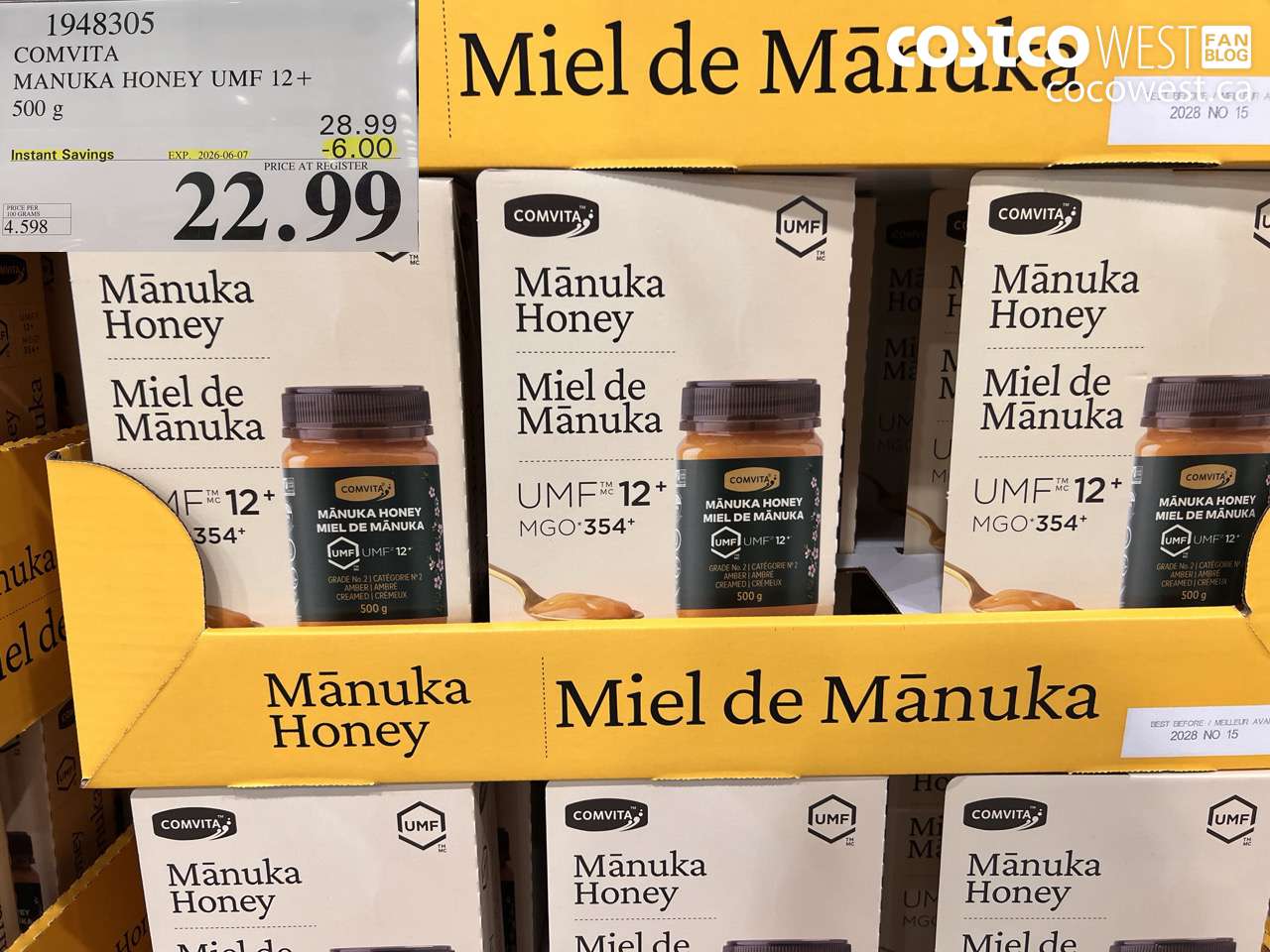 1948305 COMVITA MANUKA HONEY UMF 12+ 500 G ($6.00 INSTANT SAVINGS EXPIRES ON 2026-06-07) $22.99