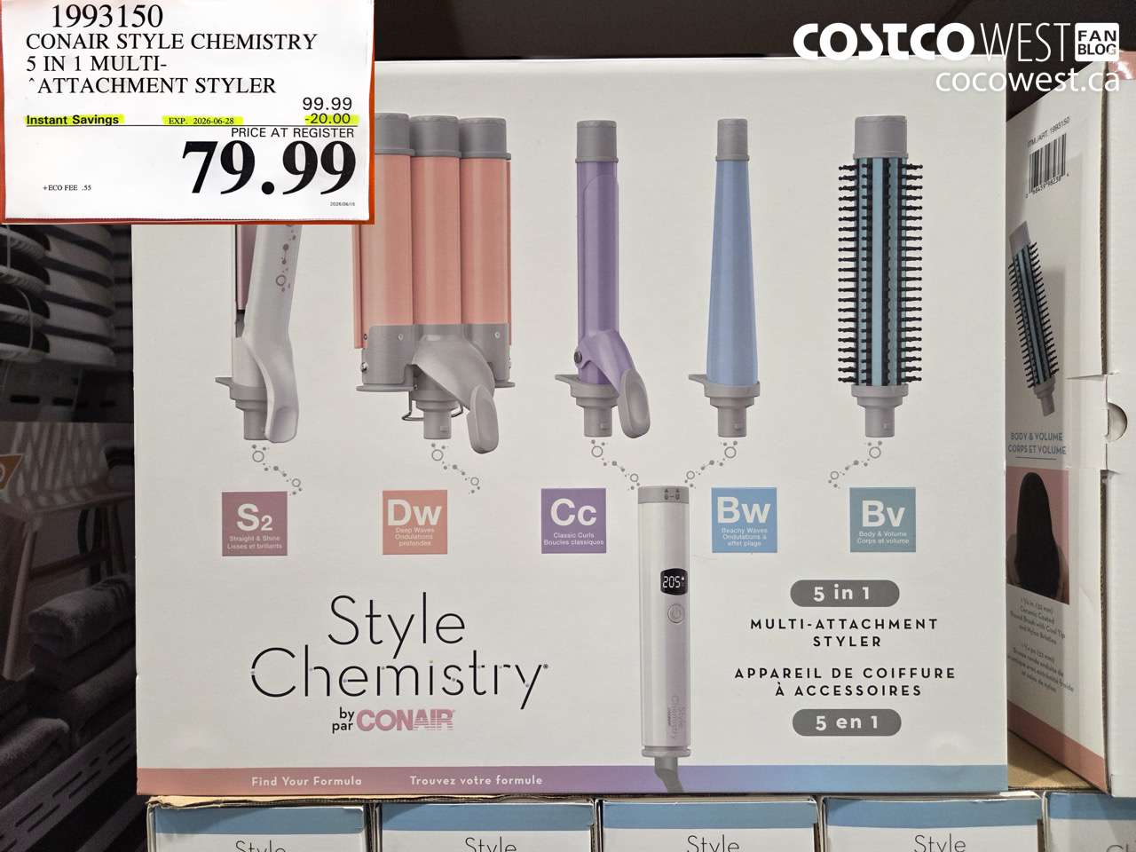 1993150 CONAIR STYLE CHEMISTRY 5 IN 1 MULTI-ATTACHMENT STYLER ($20.00 INSTANT SAVINGS EXPIRES ON 2026-06-28) $79.99