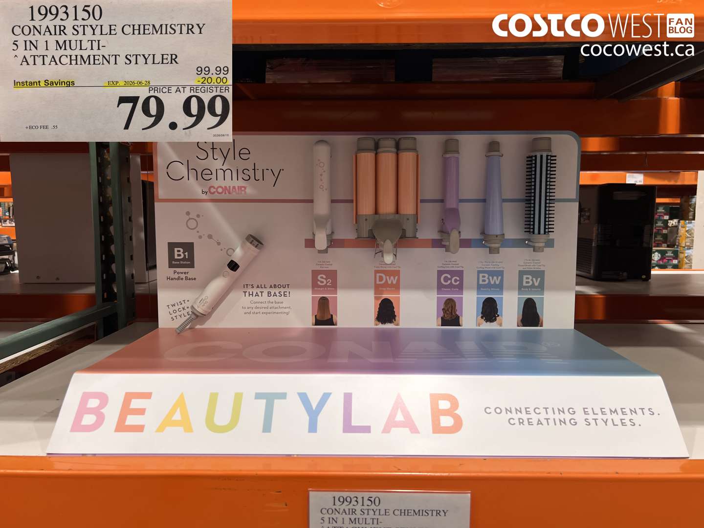 1993150 CONAIR STYLE CHEMISTRY 5 IN 1 MULTI-ATTACHMENT STYLER ($20.00 INSTANT SAVINGS EXPIRES ON 2026-06-28) $79.99