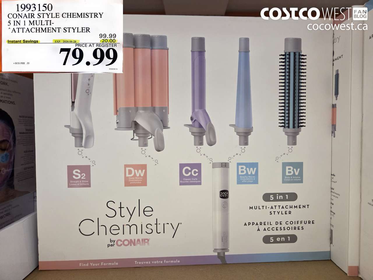 1993150 CONAIR STYLE CHEMISTRY 5 IN 1 MULTI-ATTACHMENT STYLER ($20.00 INSTANT SAVINGS EXPIRES ON 2026-06-28) $79.99