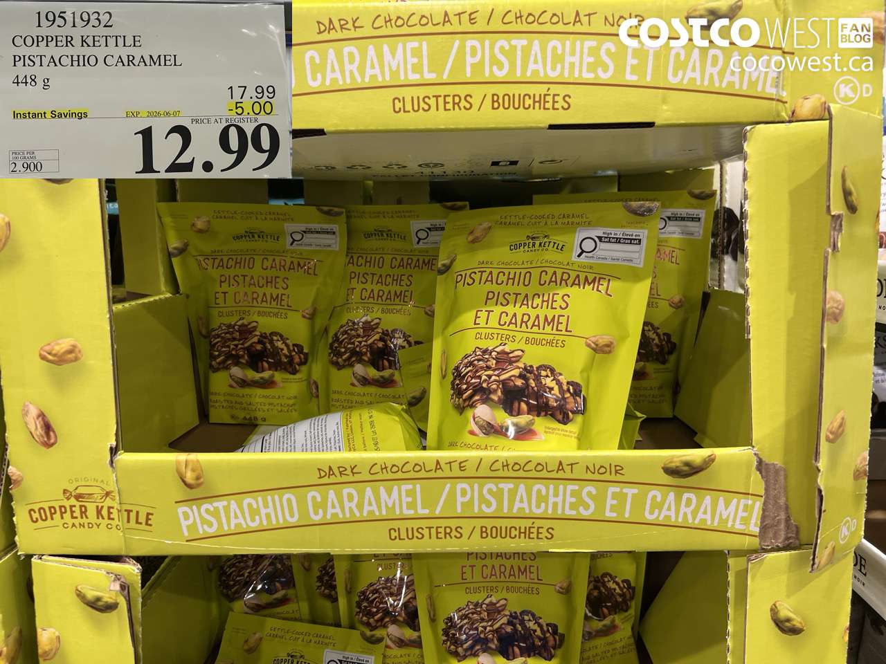 1951932 COPPER KETTLE PISTACHIO CARAMEL 448 G ($5.00 INSTANT SAVINGS EXPIRES ON 2026-06-07) $12.99