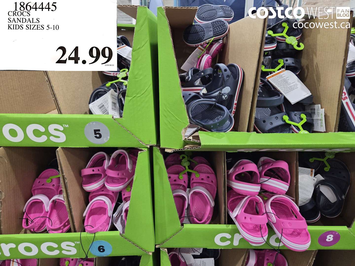 1864445 CROCS SANDALS KIDS SIZES 5-10 $24.99