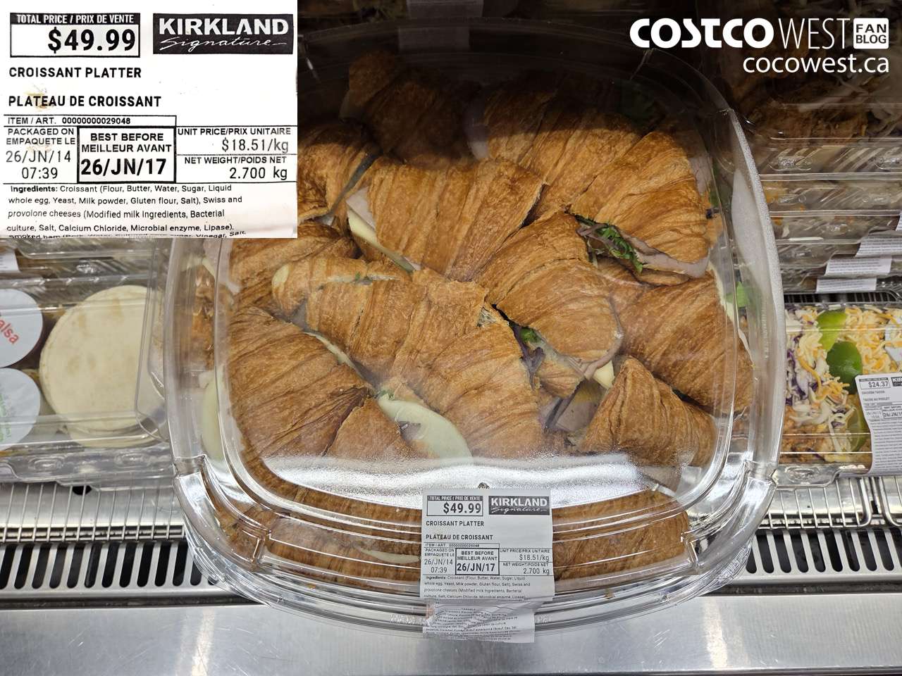 29048 CROISSANT PLATTER $49.99