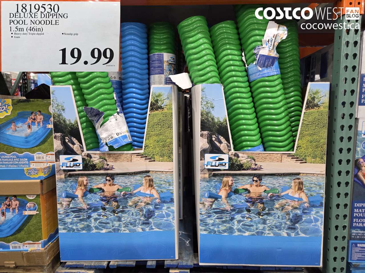 1819530 DELUXE DIPPING POOL NOODLE 1.5M (46IN) $19.99