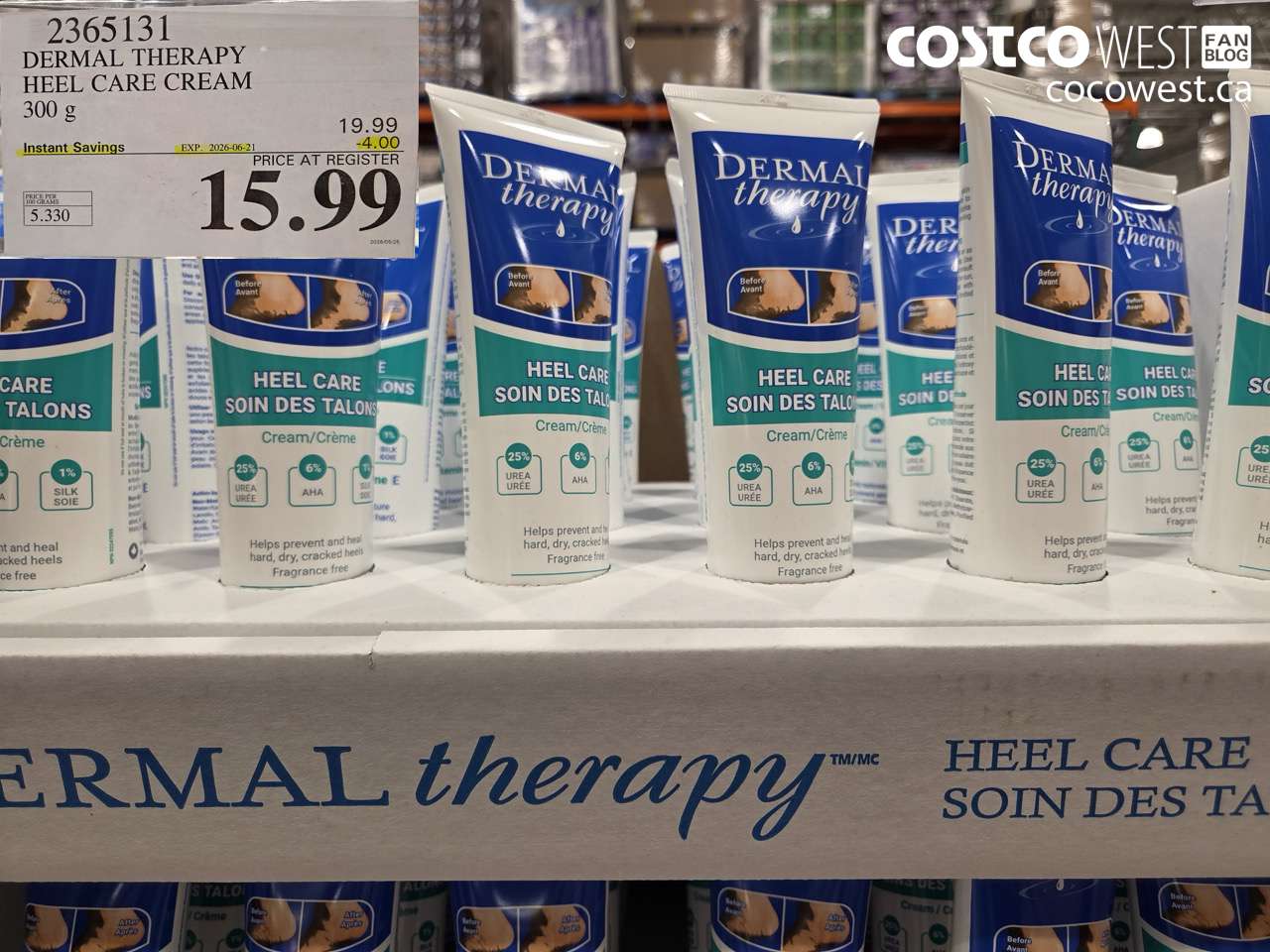 2365131 DERMAL THERAPY HEEL CARE CREAM 300 G ($4.00 INSTANT SAVINGS EXPIRES ON 2026-06-21) $15.99