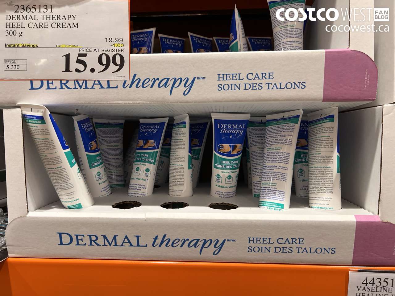 2365131 DERMAL THERAPY HEEL CARE CREAM 300 G ($4.00 INSTANT SAVINGS EXPIRES ON 2026-06-21) $15.99