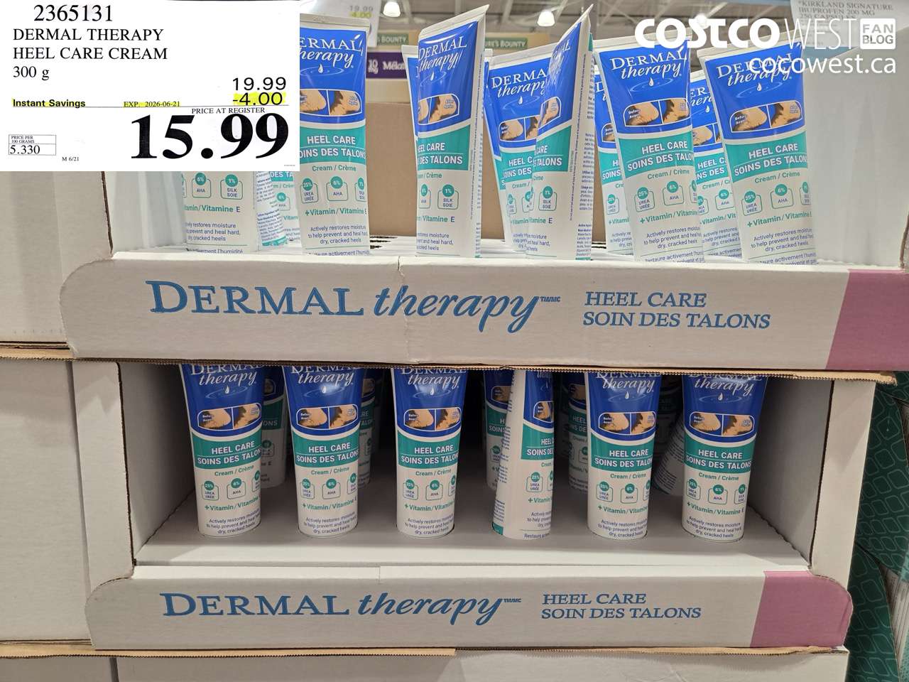 2365131 DERMAL THERAPY HEEL CARE CREAM 300 G ($4.00 INSTANT SAVINGS EXPIRES ON 2026-06-21) $15.99